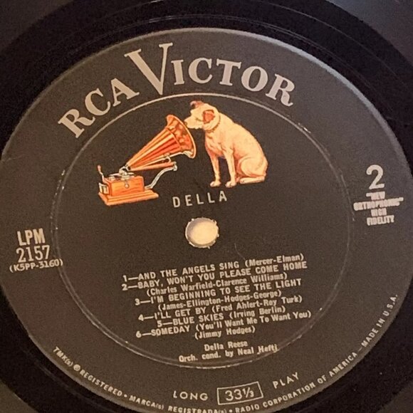 Della Reese Della (Vinyl, 1960) RCA Victor LPM-2157 VG+ LP Record Album - Picture 8 of 8